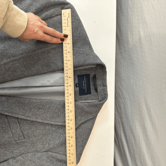 Banana Republic Men’s 42R Tailored Fit Blazer Sport Coat Grey 2 Button Cotton - Picture 7 of 15